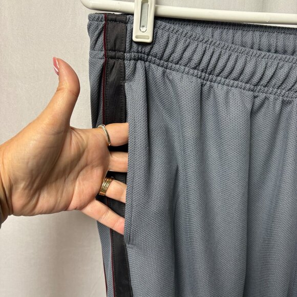 Energy Zone Mens Athletic Pants Size XL Gray Side Stripes Track Gym Casual Comfy - Picture 6 of 8